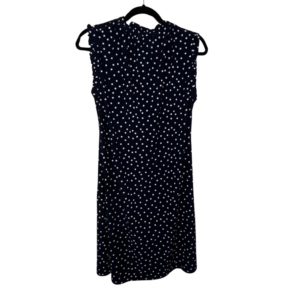 EUC Women’s Tommy Hilfiger Navy & White Polka Dot Sleeveless Dress Size 10